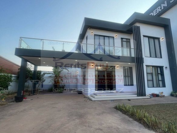 7236-Fully Furnished 3-Bedroom Modern House for Rent Near National University of Laos, Vientiane