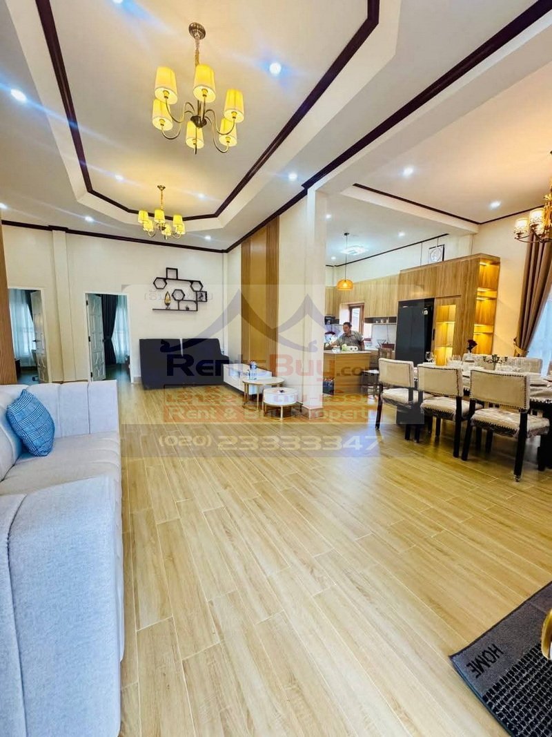 houseforrent03 7192-Furnished 3-Bedroom Villa for Rent in Chanthabouly, Vientiane – Near 150-Bed Hospital & Souvanny Home Center
