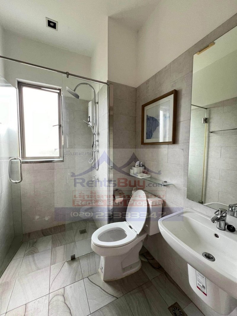 houseforrent05 7221-Spacious 4-Bedroom Fully Furnished Villa with Pool & Large Yard for Rent Near Patuxay, Vientiane