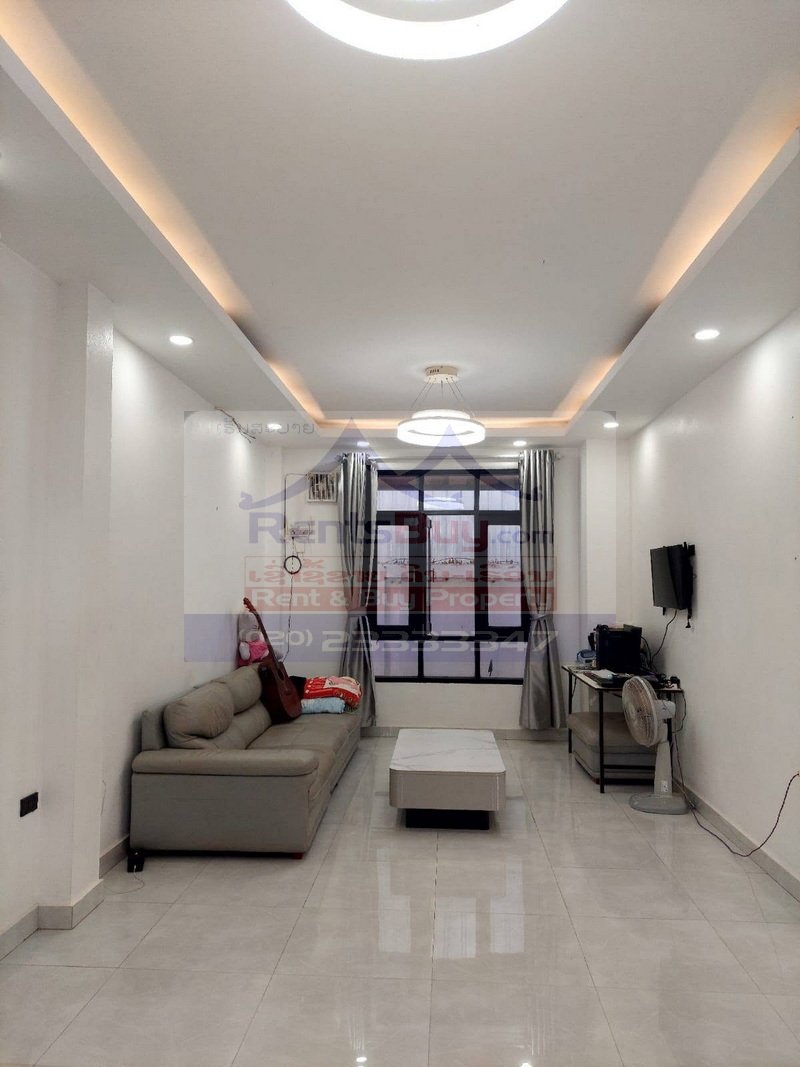 7236-Fully Furnished 3-Bedroom Modern House for Rent Near National University of Laos, Vientiane