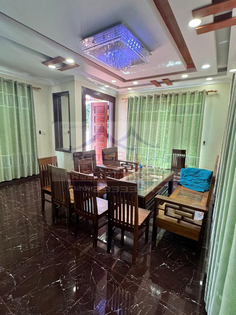 7228-Modern 4-Bedroom House for Rent Near U.S. Embassy and Lanexang Golf Driving Range, Vientiane