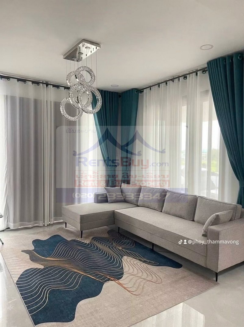 houseforrent15 7223-Newly Built 3-Bedroom House for Rent in Vientiane Near Lao Brewery & Friendship Bridge