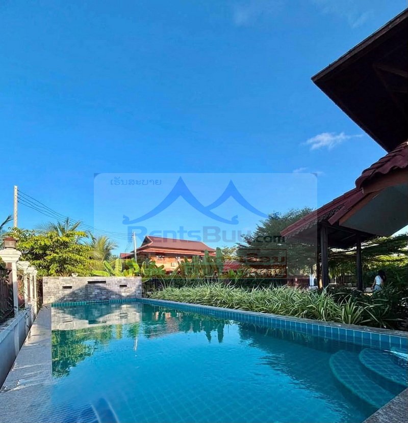 houseforrent16 7211-Spacious 4-Bedroom House with Swimming Pool Near Embassies & International Schools in Vientiane