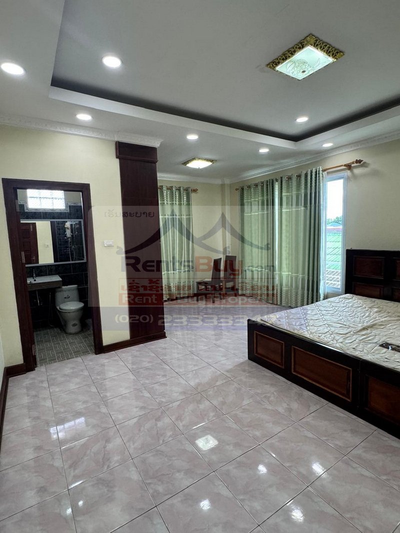 7228-Modern 4-Bedroom House for Rent Near U.S. Embassy and Lanexang Golf Driving Range, Vientiane