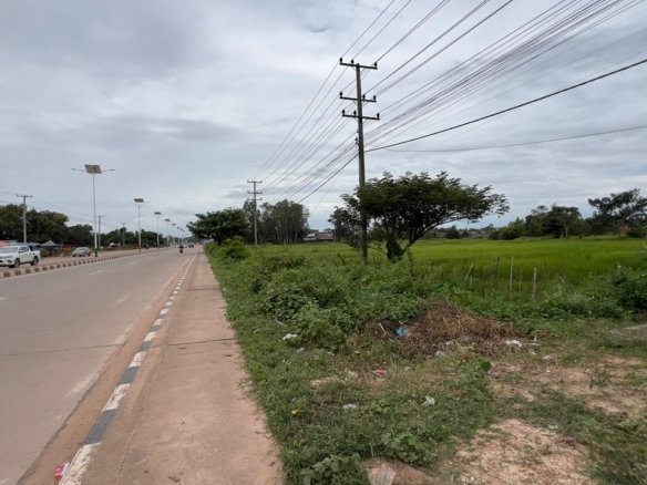 7187-Prime 5-Hectare Land for Sale on National Road 13 in Naxaithong, Vientiane Capital