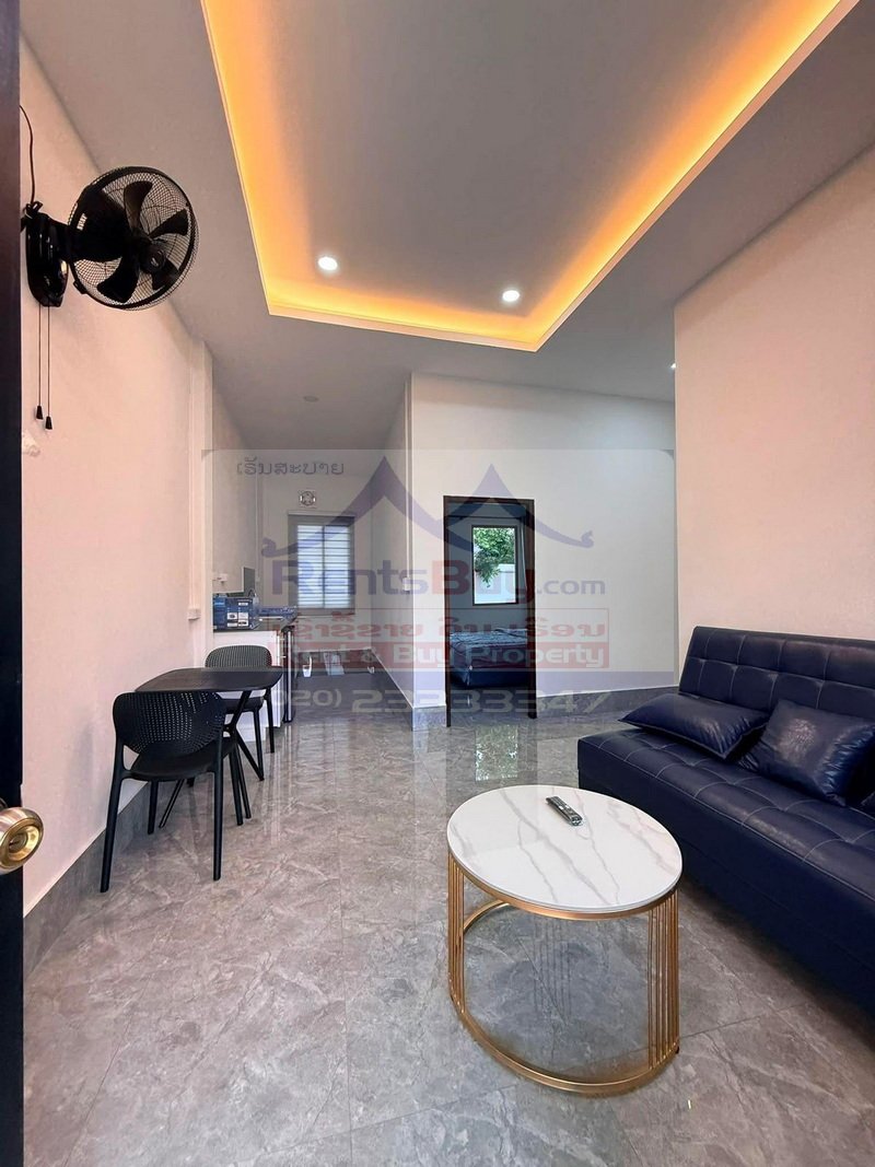 townhouse09 7190-Fully Furnished 1-Bedroom Apartment for Rent in Hadxayfong, Vientiane – Quiet, Safe & Convenient Living