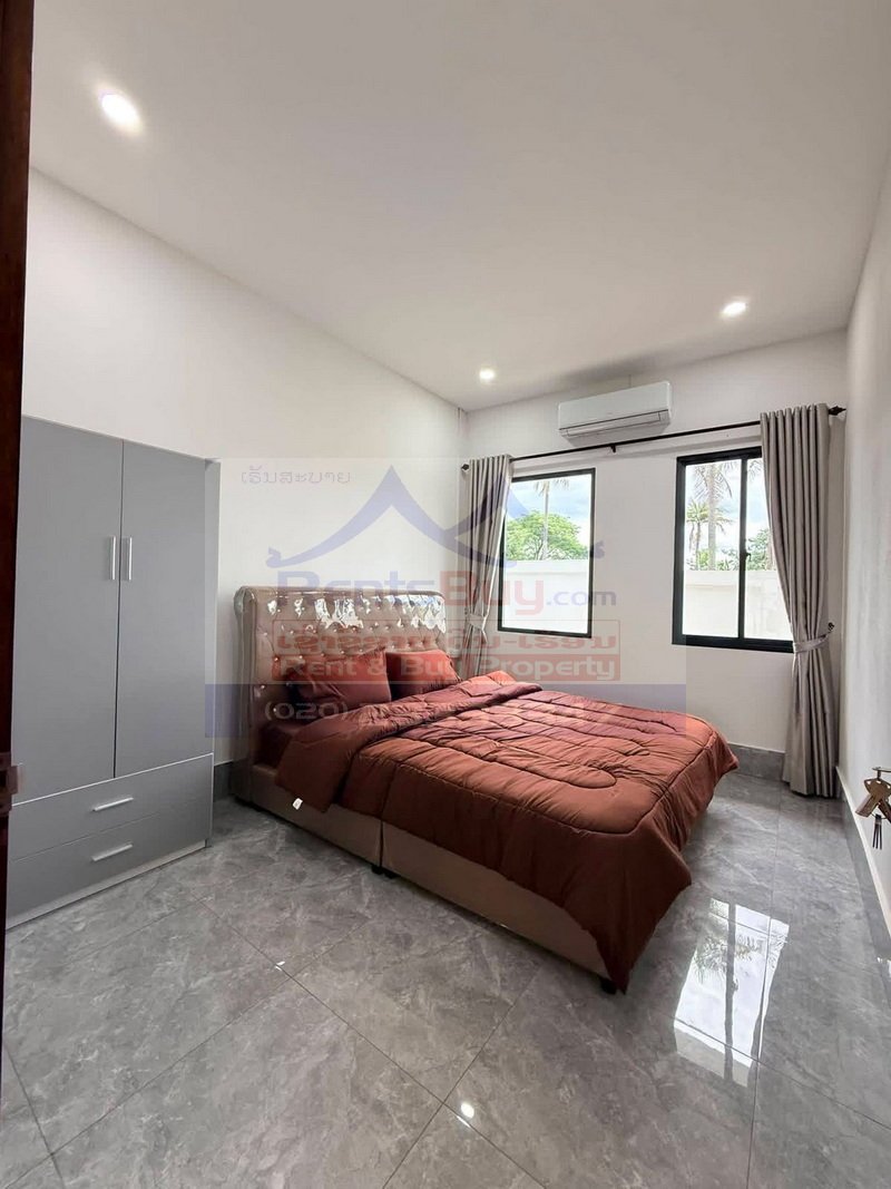 townhouse10 7190-Fully Furnished 1-Bedroom Apartment for Rent in Hadxayfong, Vientiane – Quiet, Safe & Convenient Living
