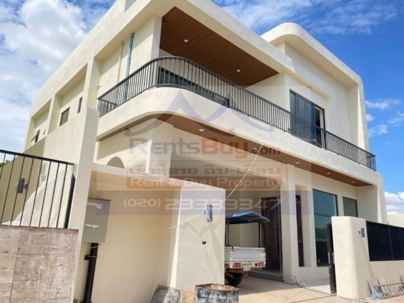 7267-Newly Built 4-Bedroom Furnished House with Swimming Pool for Rent in Sisattanak, Vientiane – Near UNICEF, Singapore Embassy & International Offices
