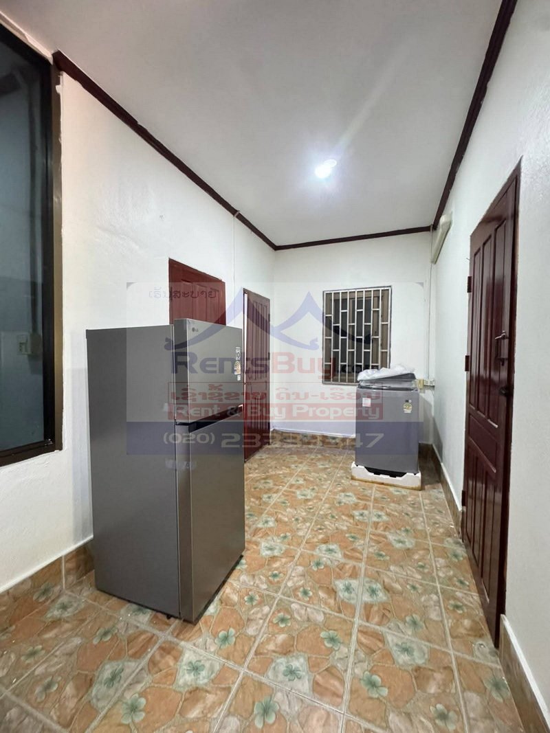 houseforrent01 7270-1-Bedroom Compound House for Rent in Don Daeng Village, Vientiane, Laos – Spacious Yard
