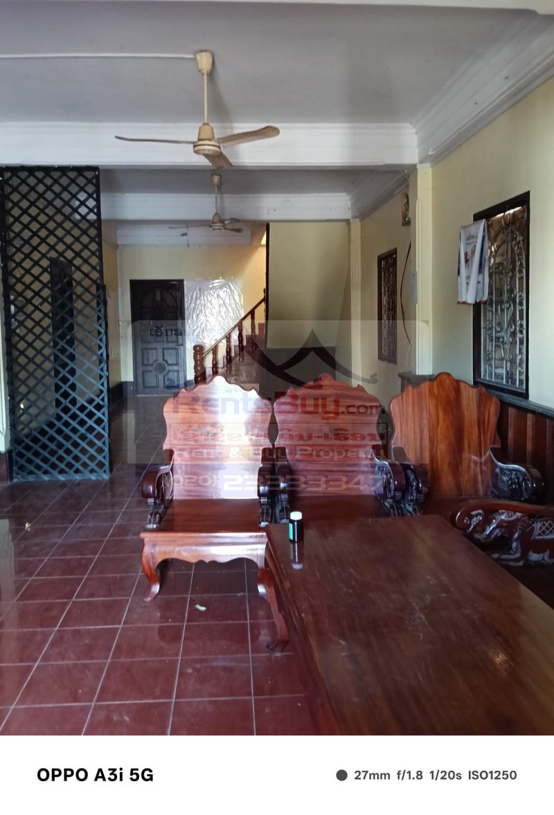 7275-Spacious 5-Bedroom House for Rent in Phonpheng Village – Two-Storey Property with Office Room and Parking