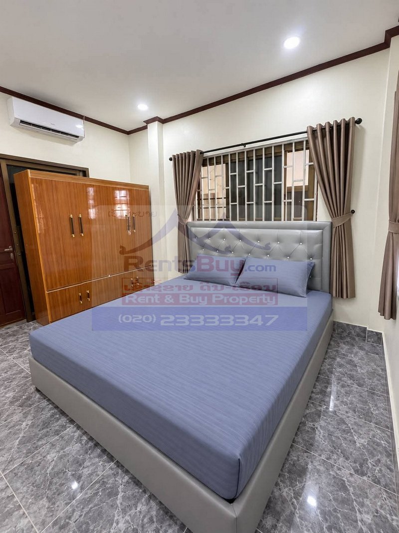 houseforrent04 7270-1-Bedroom Compound House for Rent in Don Daeng Village, Vientiane, Laos – Spacious Yard