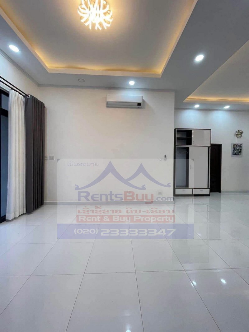 7261-Newly Built 4-Bedroom Fully Furnished Villa for Rent Near National University of Laos – Ideal for Families & Expats