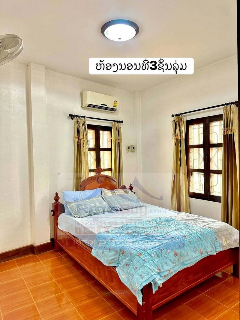 7262-Fully Furnished 3-Bedroom House for Rent in Central Luang Prabang – Near Phousi Market