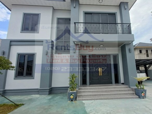 7283-Newly Built 2-Storey Villa for Rent in Sisattanak, Vientiane – 4 Bedrooms, Fully Furnished