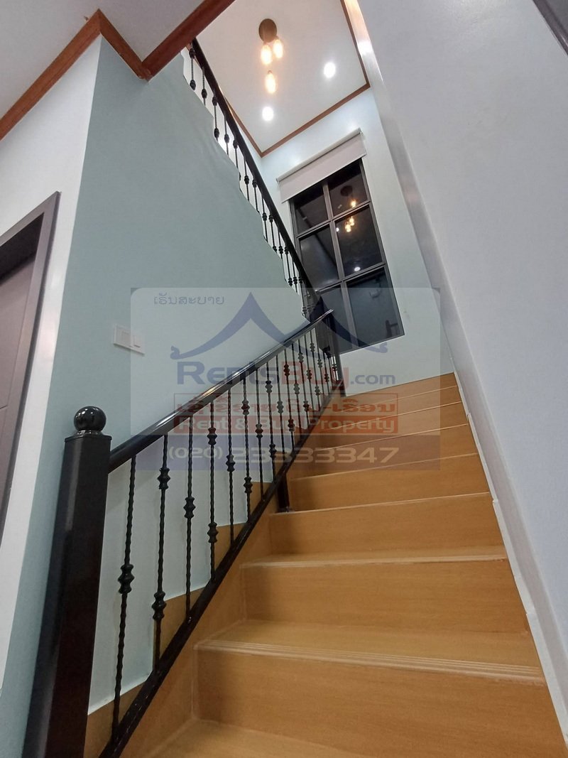 houseforrent10 7283-Newly Built 2-Storey Villa for Rent in Sisattanak, Vientiane – 4 Bedrooms, Fully Furnished