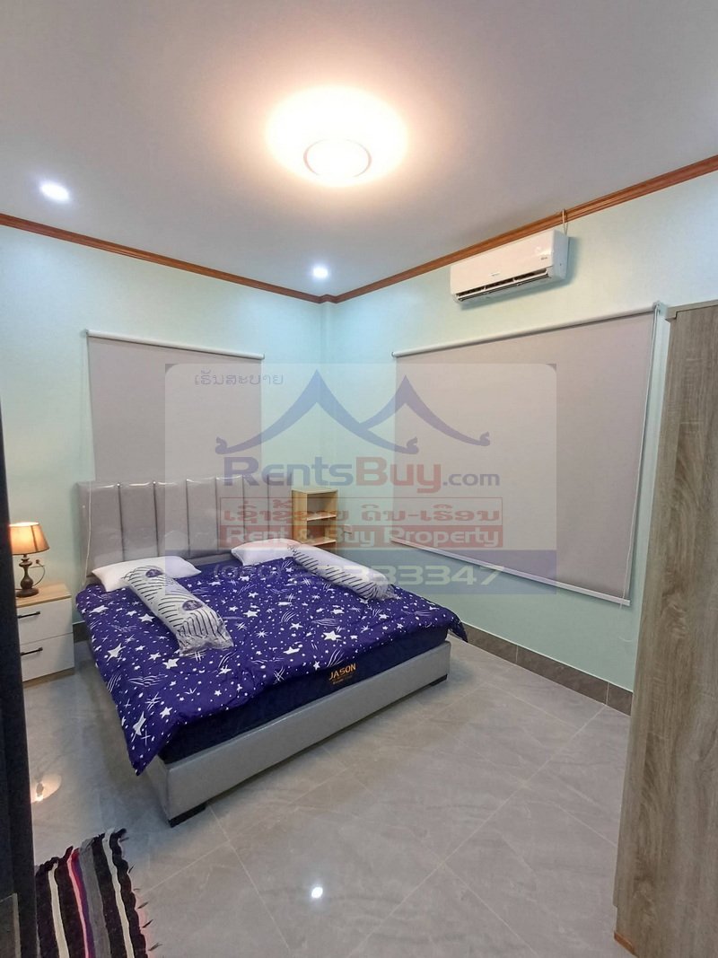 houseforrent12 7283-Newly Built 2-Storey Villa for Rent in Sisattanak, Vientiane – 4 Bedrooms, Fully Furnished