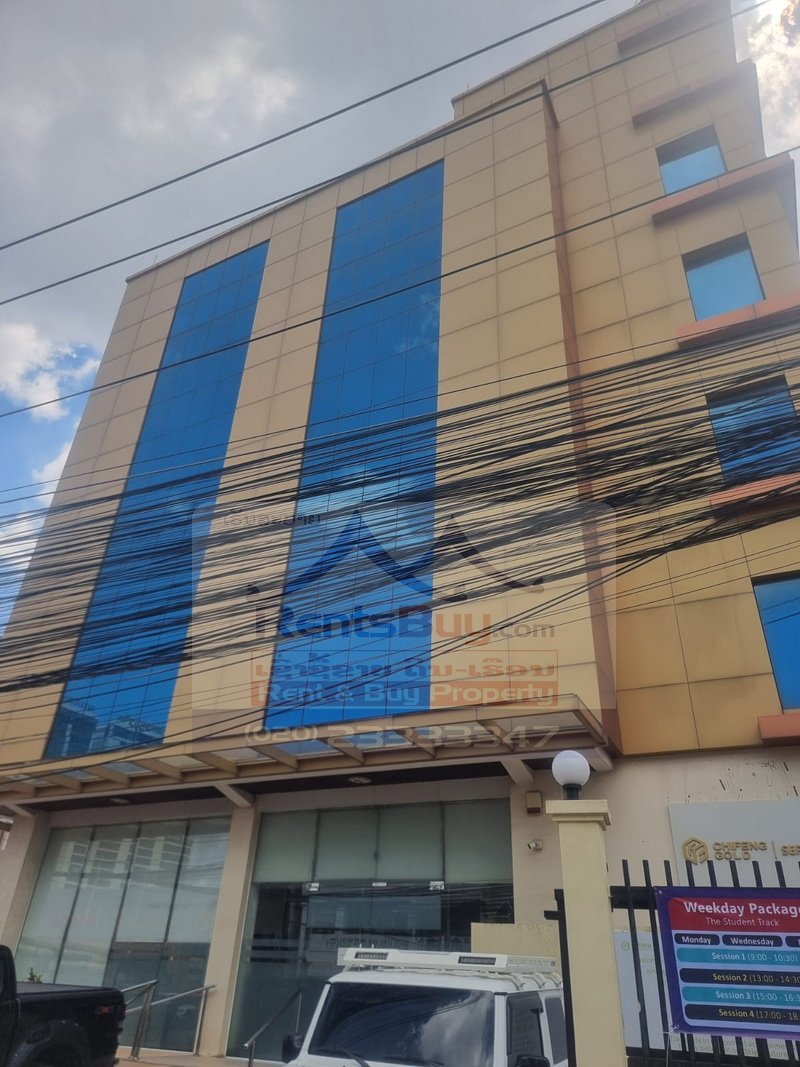 7271-Office Building for Lease Near the Royal Thai Embassy, Phonsinuan, Vientiane – From 500 sqm | USD 9/sqm/Month