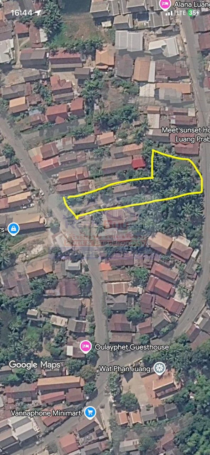7264-Shophouse Property for Sale in Phan Luang Village, Luang Prabang, Laos – 914 sqm Land with 6 Rooms |
