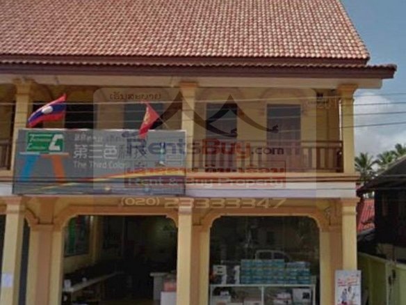 7253-Commercial Shop House for Rent in Luang Prabang – 2 Storeys, 4 Bedrooms & Main Road Location