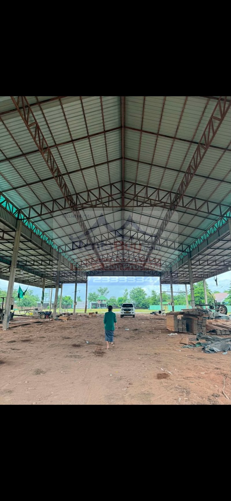 15305-Large Industrial Warehouse and Factory for Rent in Phin District, Savannakhet, Laos – 5,000 sqm Warehouse on 4 Hectares of Land