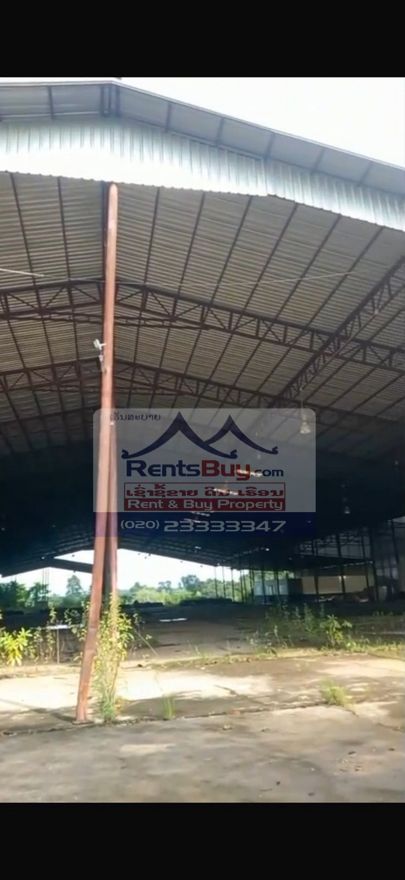 7278-Industrial Warehouse and Former Plywood Factory for Rent in Pakxan, Laos – 5,040 sqm Warehouse on 20,000 sqm Land