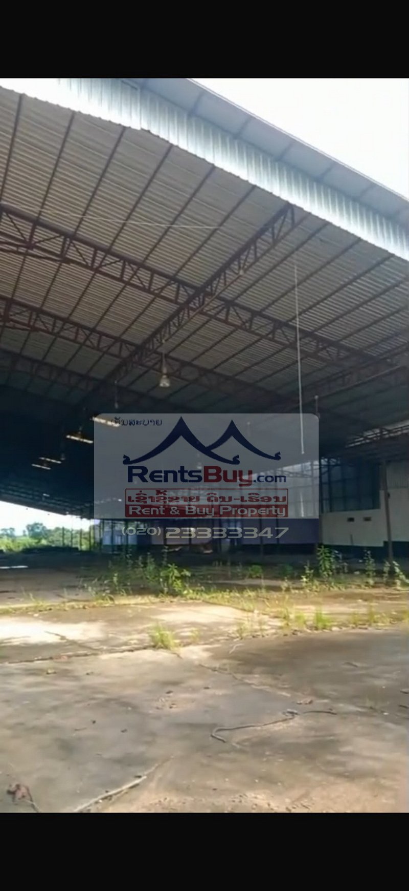 7278-Industrial Warehouse and Former Plywood Factory for Rent in Pakxan, Laos – 5,040 sqm Warehouse on 20,000 sqm Land
